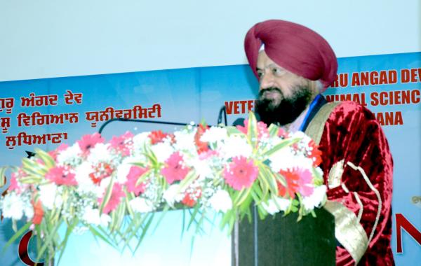 Dr. H.S Banga, Registrar, GADVASU Addressing in 4th convocation